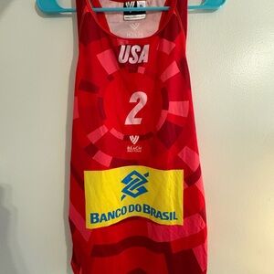 Red USA Beach Volleyball Jersey